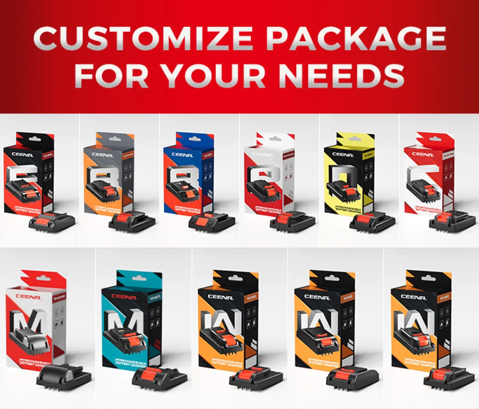 CEENR PDnation™ 8.0Ah Universal Battery — 1,600+ Tools, 100W USB-C — view 8